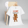 I CAT Believe It! – Funny Cartoon Cat Pun T-Shirt